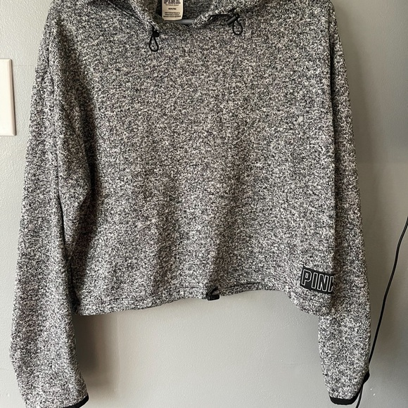 Victoria Secret PINK Cropped Hoodie Size Medium - Picture 2 of 3